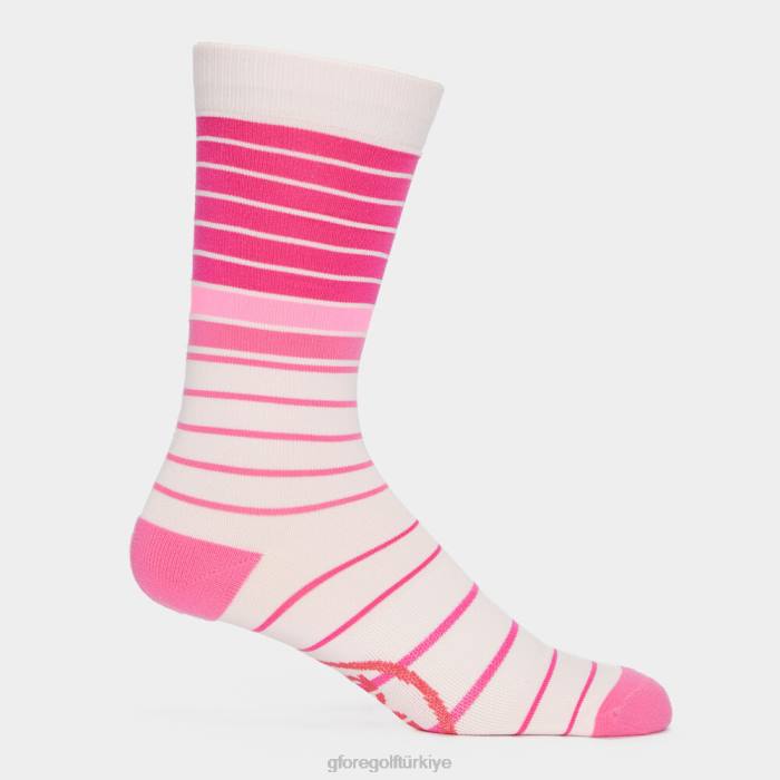 karışık şeritli kompresyon mürettebat çorabı üniseks kızarmak G/FORE aksesuar 0J4F316