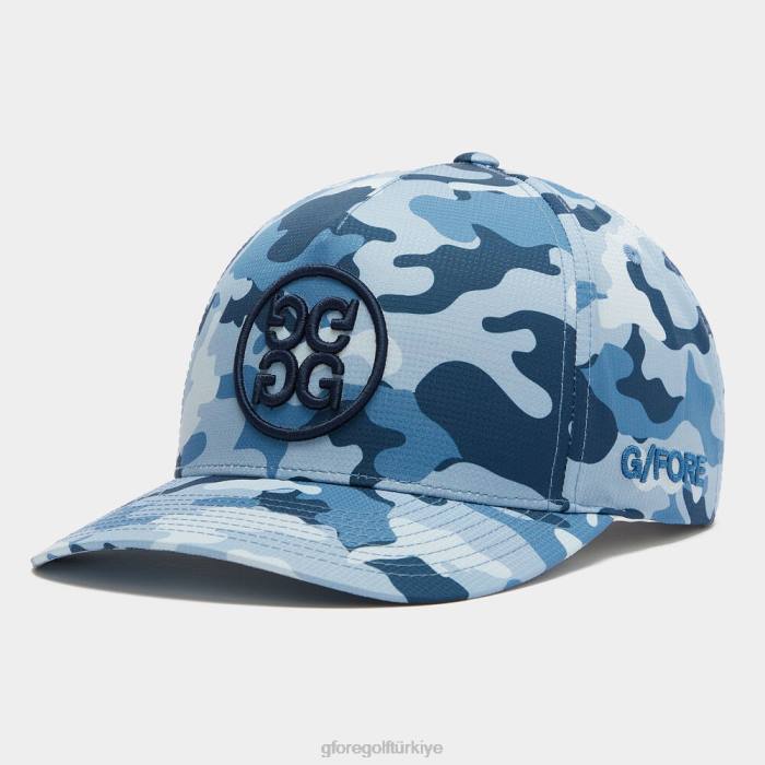 Circle G'nin kamuflajlı yırtılmaz snapback şapkası üniseks kayrak G/FORE aksesuar 0J4F299