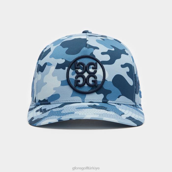 Circle G'nin kamuflajlı yırtılmaz snapback şapkası üniseks kayrak G/FORE aksesuar 0J4F299