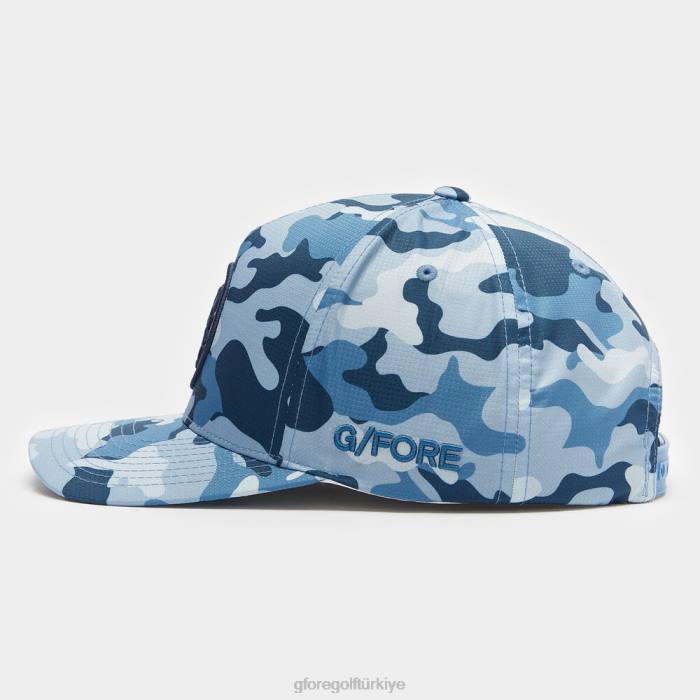 Circle G'nin kamuflajlı yırtılmaz snapback şapkası üniseks kayrak G/FORE aksesuar 0J4F299