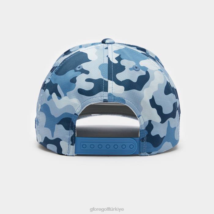 Circle G'nin kamuflajlı yırtılmaz snapback şapkası üniseks kayrak G/FORE aksesuar 0J4F299