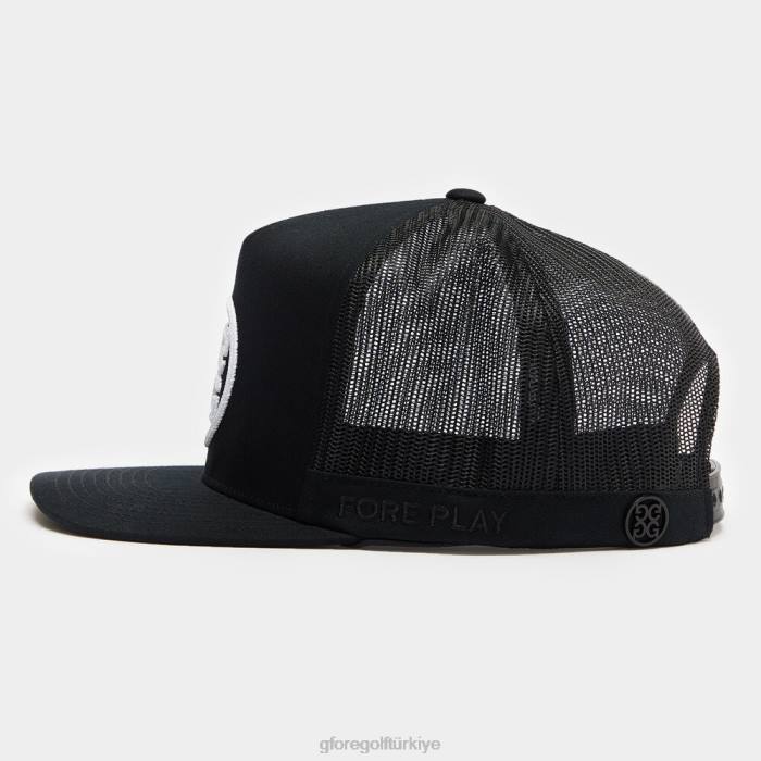 Circle G'nin pamuklu dimi uzun kamyon şoförü şapkası üniseks oniks G/FORE aksesuar 0J4F289