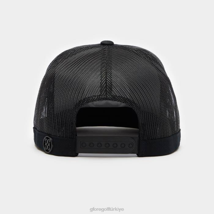 Circle G'nin pamuklu dimi uzun kamyon şoförü şapkası üniseks oniks G/FORE aksesuar 0J4F289