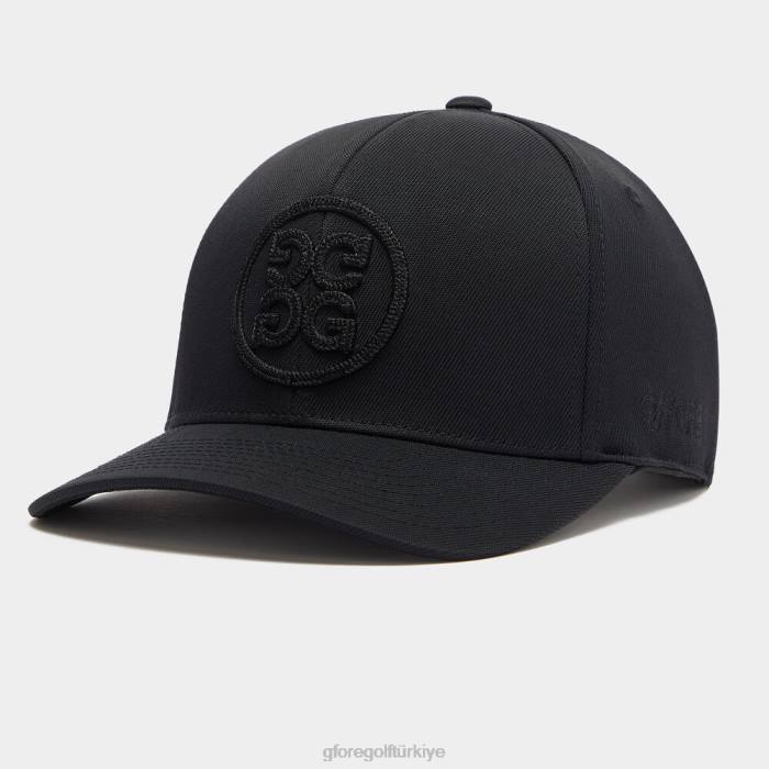 Circle G'nin streç dimi snapback şapkası üniseks oniks G/FORE aksesuar 0J4F283