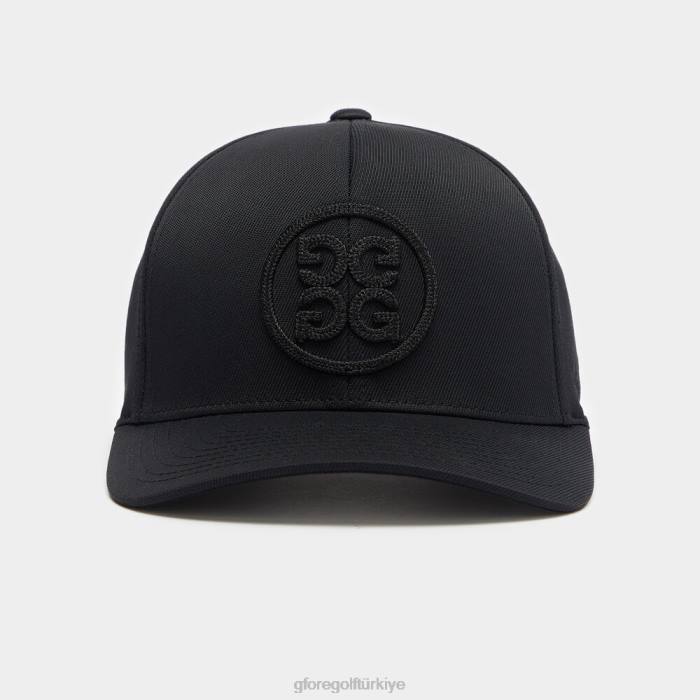 Circle G'nin streç dimi snapback şapkası üniseks oniks G/FORE aksesuar 0J4F283