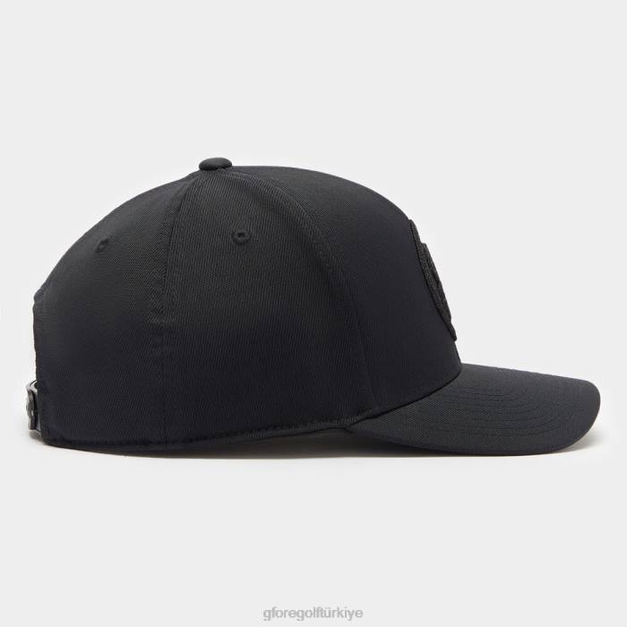 Circle G'nin streç dimi snapback şapkası üniseks oniks G/FORE aksesuar 0J4F283
