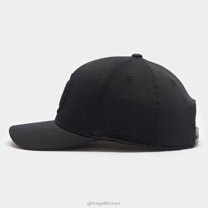 Circle G'nin streç dimi snapback şapkası üniseks oniks G/FORE aksesuar 0J4F283
