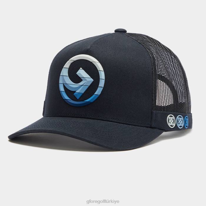 çizgili çeyrek gram pamuklu dimi kamyon şoförü şapkası üniseks mürekkep G/FORE aksesuar 0J4F291