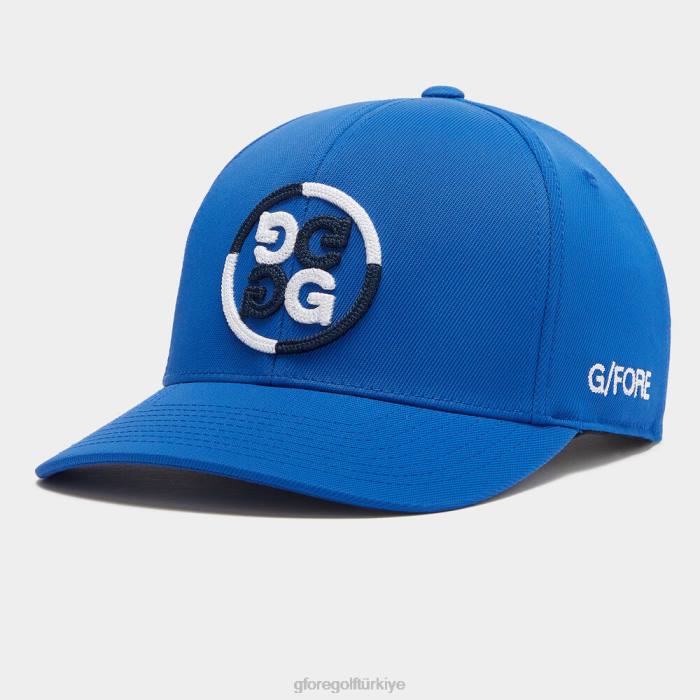 renk bloklu daire g'nin streç fitilli snapback şapkası üniseks yarışçı G/FORE aksesuar 0J4F294