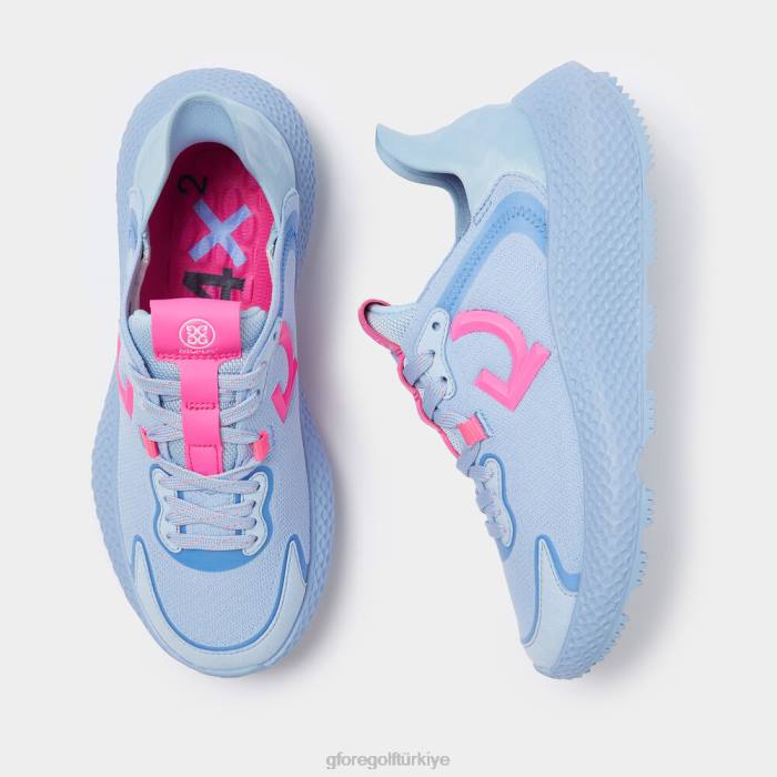 mg4x2 örgü kontrast çeyrek g golf cross trainer kadınlar gökyüzü G/FORE ayakkabı 0J4F416