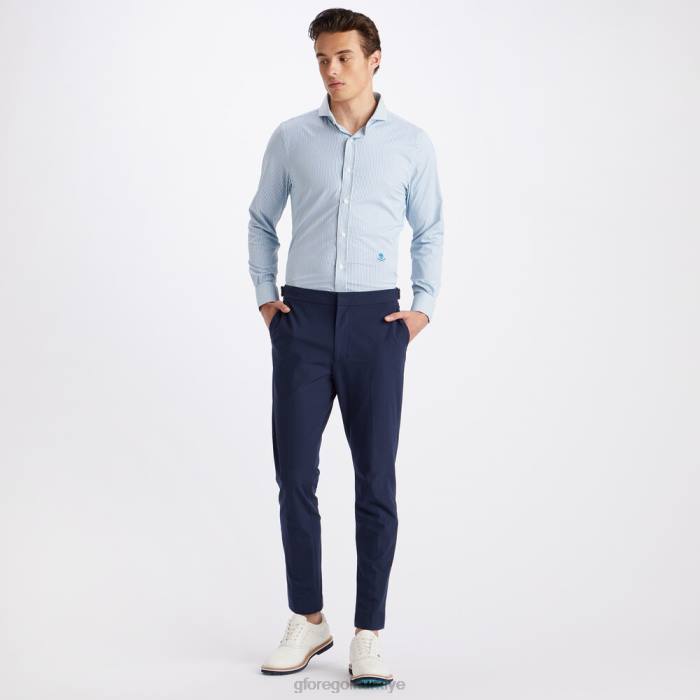 klasik şerit modern geniş yakalı naylon dokuma slim fit gömlek erkekler benzin G/FORE Giyim 0J4F63