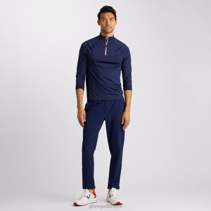 Tech Nylon Ops Çeyrek Fermuarlı Slim Fit Taban Katmanı erkekler vatansever donanma G/FORE Giyim 0J4F13