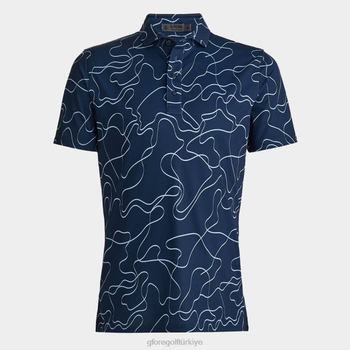 kalem teknik pike polo erkekler mürekkep G/FORE Giyim 0J4F73