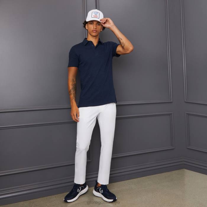 kulüp binası pamuklu slim fit polo erkekler alacakaranlık G/FORE Giyim 0J4F44