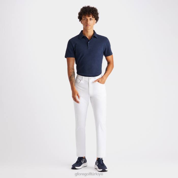 kulüp binası pamuklu slim fit polo erkekler alacakaranlık G/FORE Giyim 0J4F44