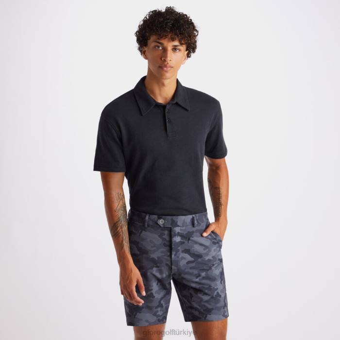 kulüp binası pamuklu slim fit polo erkekler oniks G/FORE Giyim 0J4F42