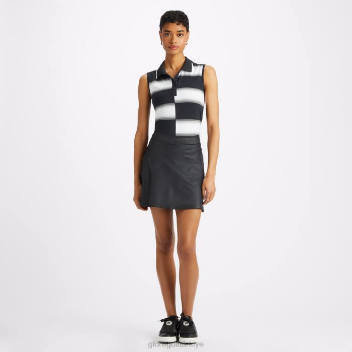 ofset degrade şerit naylon kolsuz polo kadınlar oniks G/FORE Giyim 0J4F372