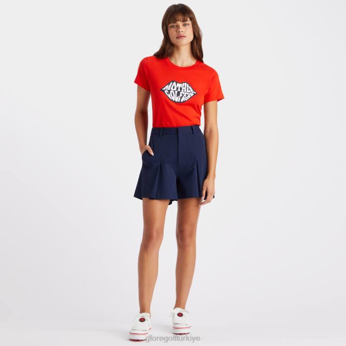 anne golfçü pamuklu tişört kadınlar Haşhaş G/FORE Giyim 0J4F359