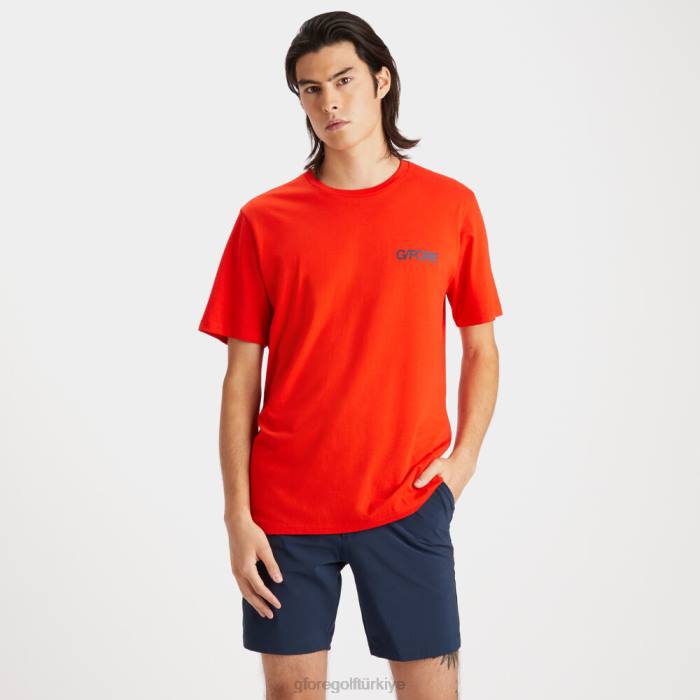 degrade daire g'nin pamuklu dar kesim tişört erkekler Haşhaş G/FORE Giyim 0J4F59