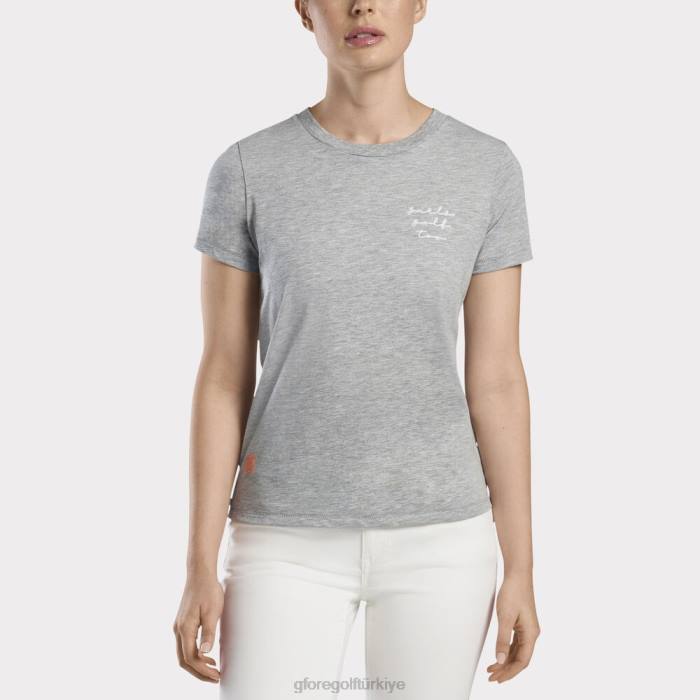kızlar golf de tişörtü kadınlar funda grisi G/FORE Giyim 0J4F363