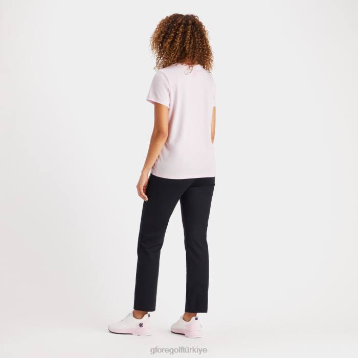 kızlar golf çok pamuklu dar kesim tişört kadınlar kızarmak G/FORE Giyim 0J4F355