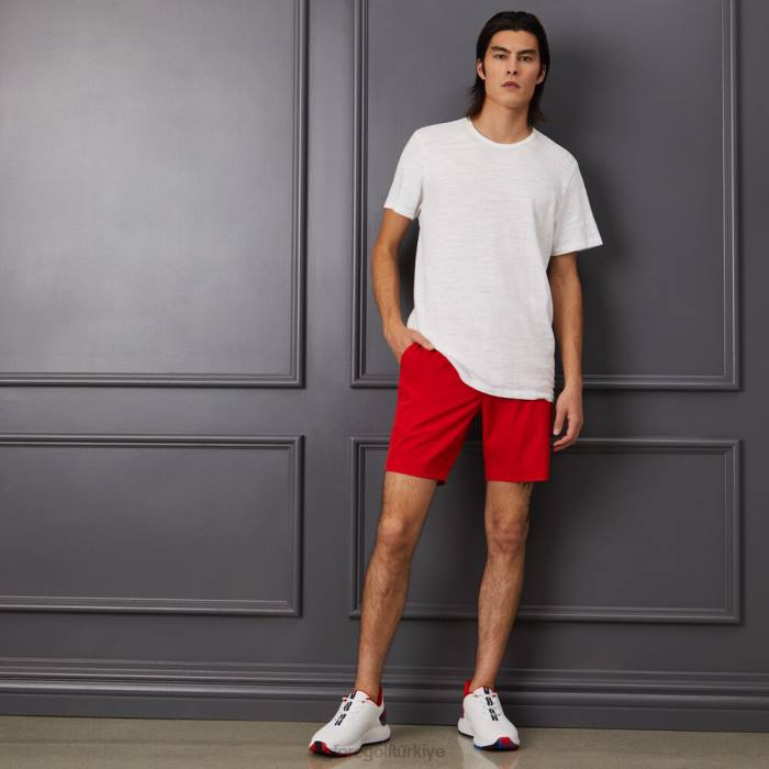 kulüp binası şantuklu pamuklu dar kesim tişört erkekler kar G/FORE Giyim 0J4F40