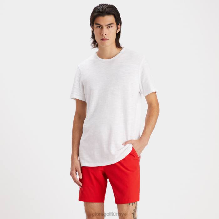 kulüp binası şantuklu pamuklu dar kesim tişört erkekler kar G/FORE Giyim 0J4F40