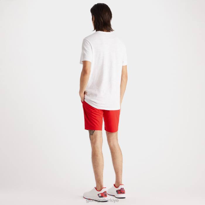 kulüp binası şantuklu pamuklu dar kesim tişört erkekler kar G/FORE Giyim 0J4F40