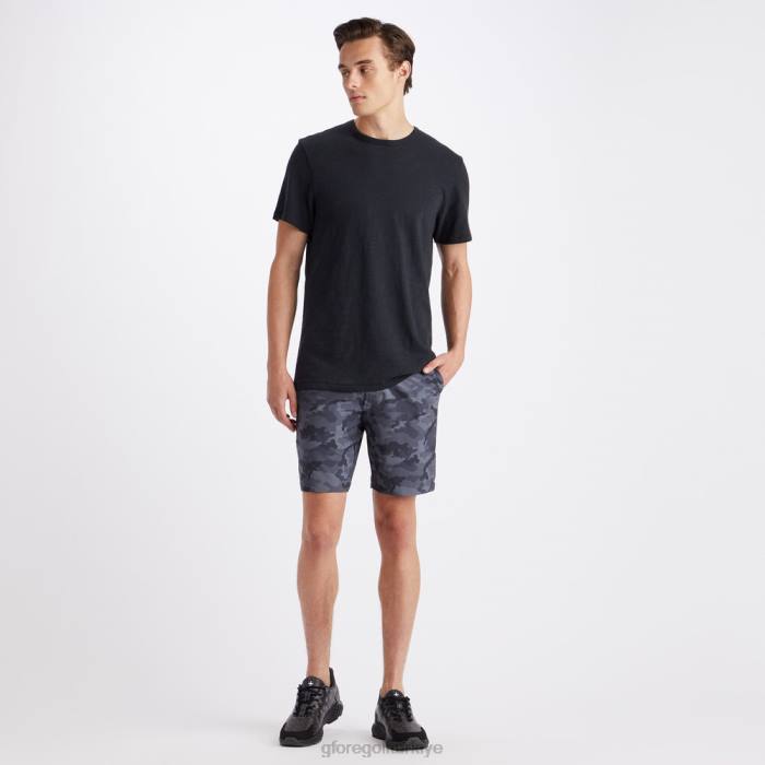 kulüp binası şantuklu pamuklu dar kesim tişört erkekler oniks G/FORE Giyim 0J4F39