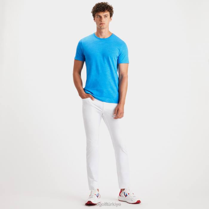 kulüp binası pamuklu dar kesim tişört erkekler gök mavisi G/FORE Giyim 0J4F1