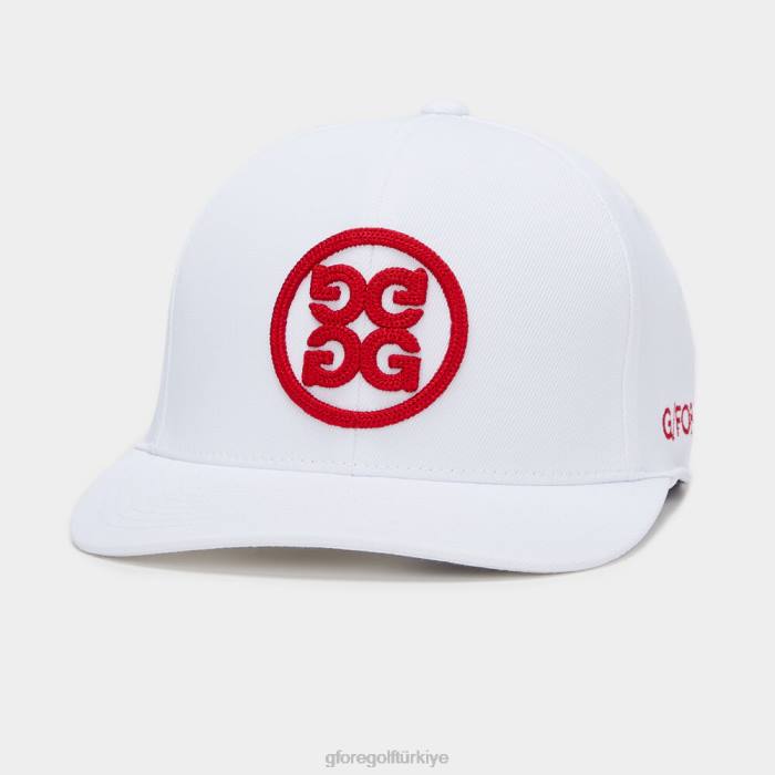 Circle G'nin streç dimi snapback şapkası üniseks kar/haşhaş G/FORE aksesuar 0J4F311