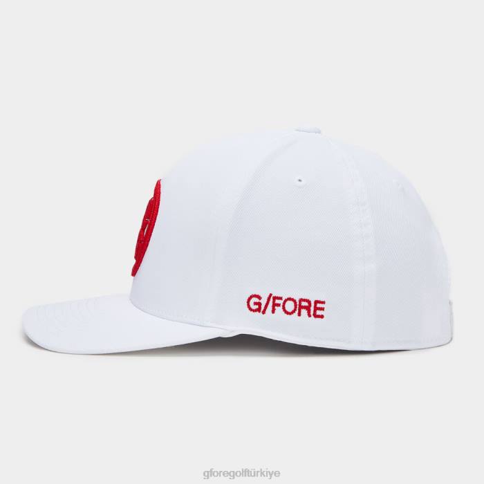 Circle G'nin streç dimi snapback şapkası üniseks kar/haşhaş G/FORE aksesuar 0J4F311