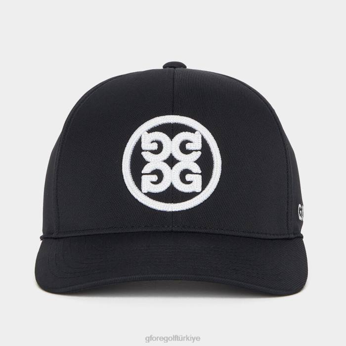 Circle G'nin streç dimi snapback şapkası üniseks oniks G/FORE aksesuar 0J4F310