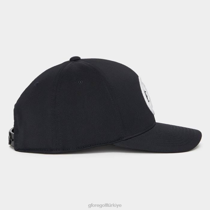 Circle G'nin streç dimi snapback şapkası üniseks oniks G/FORE aksesuar 0J4F310