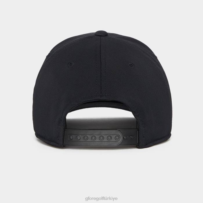 Circle G'nin streç dimi snapback şapkası üniseks oniks G/FORE aksesuar 0J4F310