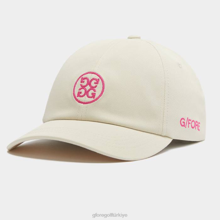 Circle G'nin streç dimi snapback şapkası üniseks taş G/FORE aksesuar 0J4F452