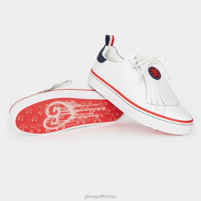 durf çakıl deri kontrast vurgulu kiltie golf ayakkabısı kadınlar kar G/FORE ayakkabı 0J4F441