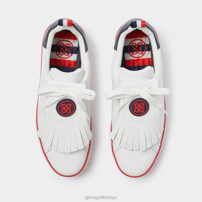 durf çakıl deri kontrast vurgulu kiltie golf ayakkabısı kadınlar kar G/FORE ayakkabı 0J4F441