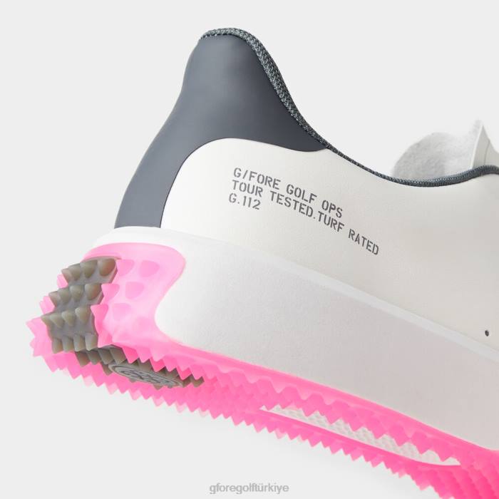 g.112 p.u. deri golf ayakkabısı erkekler kar/nakavt pembe G/FORE ayakkabı 0J4F214