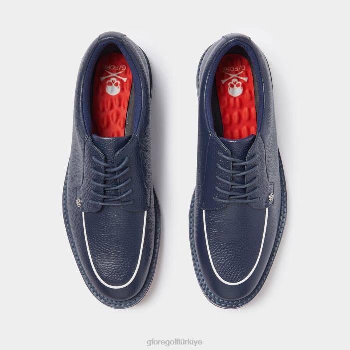 gallivanter çakıl taşı deri kontrast bölünmüş burunlu golf ayakkabısı erkekler alacakaranlık G/FORE ayakkabı 0J4F249