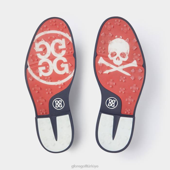 gallivanter çakıl taşı deri kontrast bölünmüş burunlu golf ayakkabısı erkekler alacakaranlık G/FORE ayakkabı 0J4F249