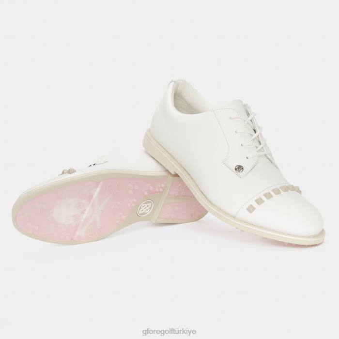 gallivanter deri damızlık burunlu golf ayakkabısı kadınlar taş G/FORE ayakkabı 0J4F450