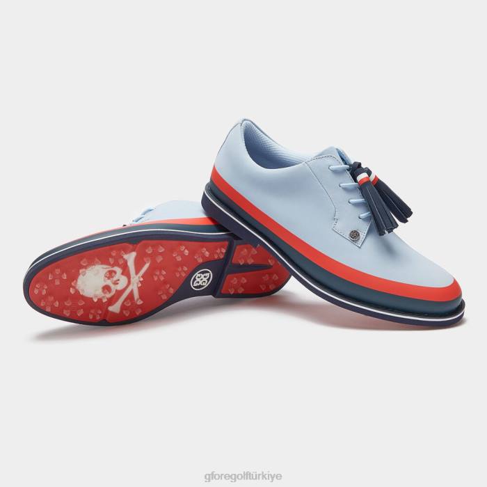 gallivanter nubuk deri smokin golf ayakkabısı kadınlar gökyüzü G/FORE ayakkabı 0J4F439