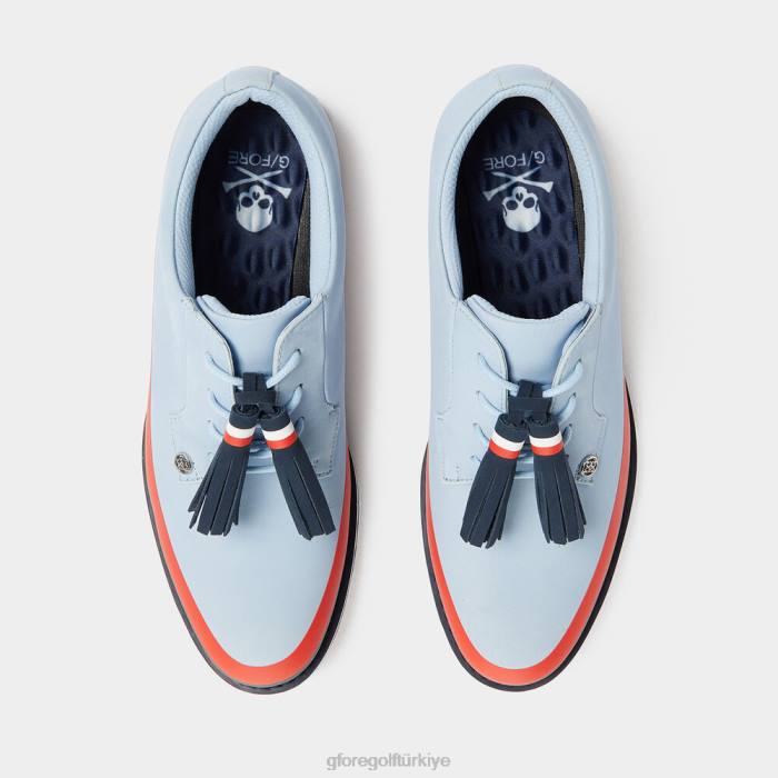 gallivanter nubuk deri smokin golf ayakkabısı kadınlar gökyüzü G/FORE ayakkabı 0J4F439