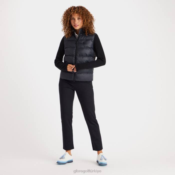 hibrit kapitone naylon örgü ceket üniseks oniks G/FORE Giyim 0J4F386