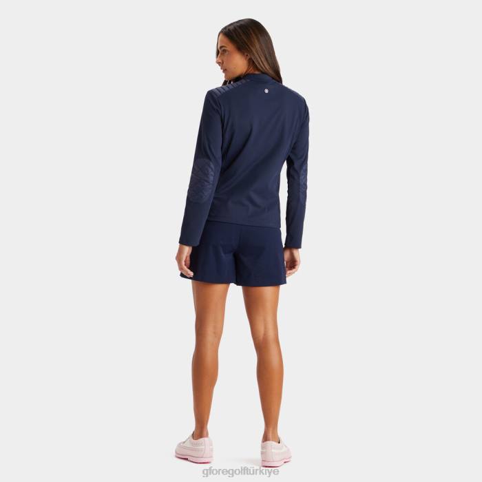 hibrit kapitone naylon ve teknoloji interlok slim fit ceket üniseks alacakaranlık G/FORE Giyim 0J4F351