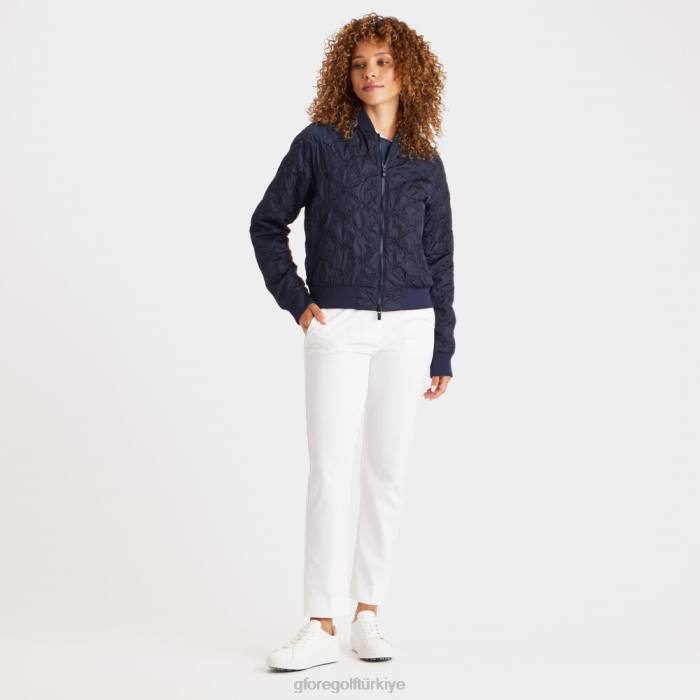 kaburga yaka kabartmalı bomber ceket üniseks alacakaranlık G/FORE Giyim 0J4F380