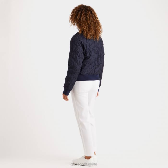 kaburga yaka kabartmalı bomber ceket üniseks alacakaranlık G/FORE Giyim 0J4F380