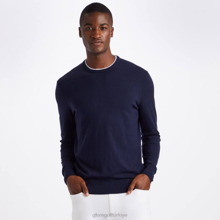 kontrast merinos yünü karışımı bisiklet yaka kazak üniseks alacakaranlık G/FORE Giyim 0J4F88