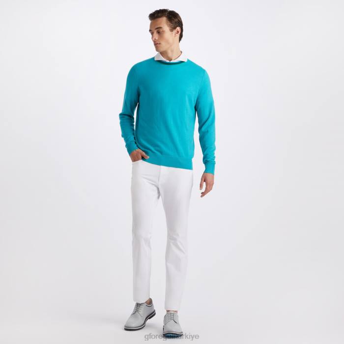 merinos yünü bisiklet yaka kazak üniseks Sardunya G/FORE Giyim 0J4F55